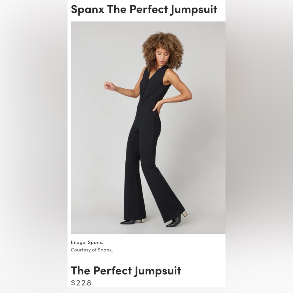 SPANX Black Perfect Jumpsuit
